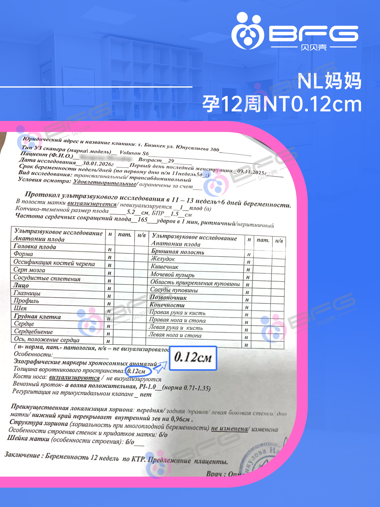 BFG助孕|Horse成双，❤妈妈同一天建档啦